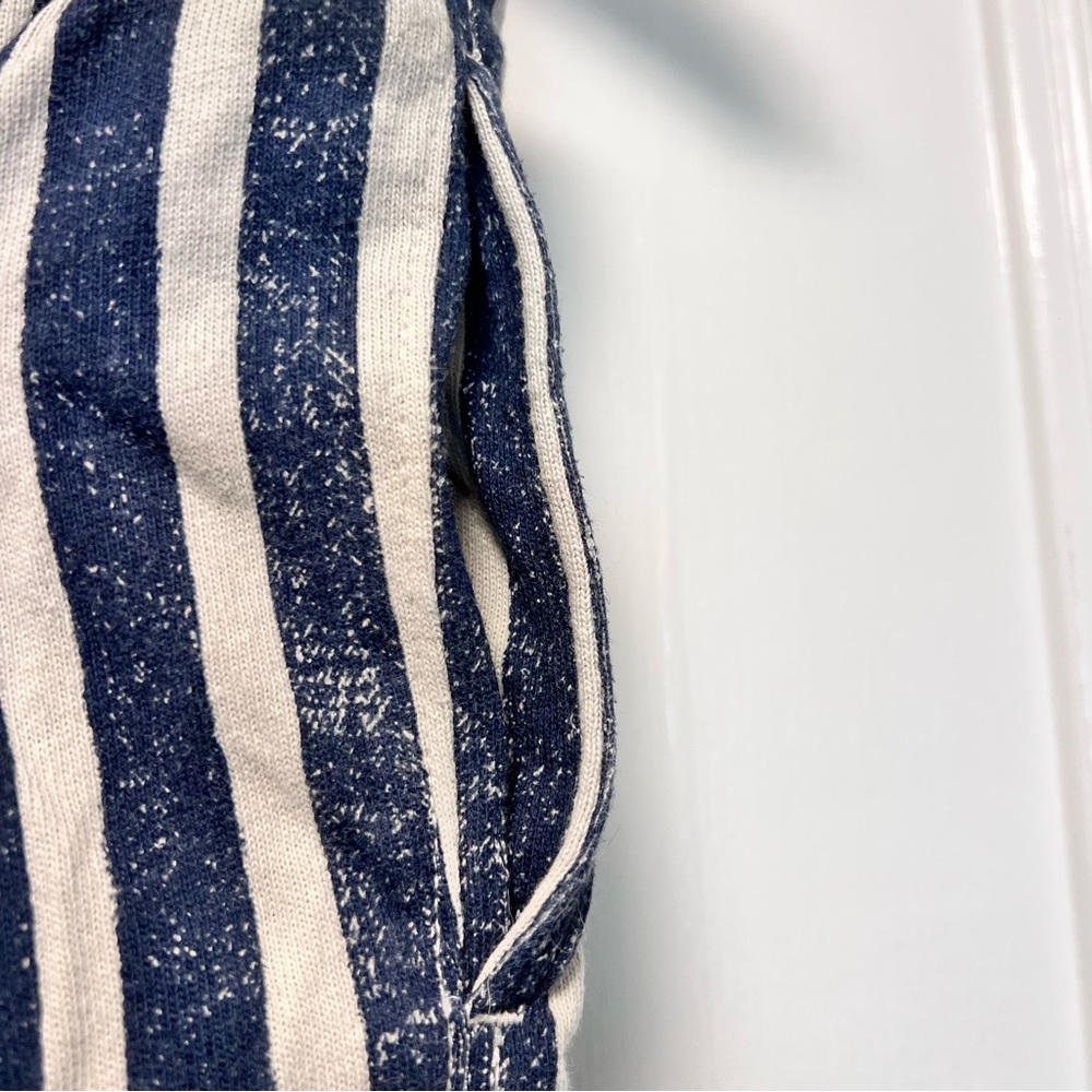 Polo Ralph Lauren Striped Jogger Pants Blue Cream Nautical Sz Small Beach Travel - Picture 8 of 8